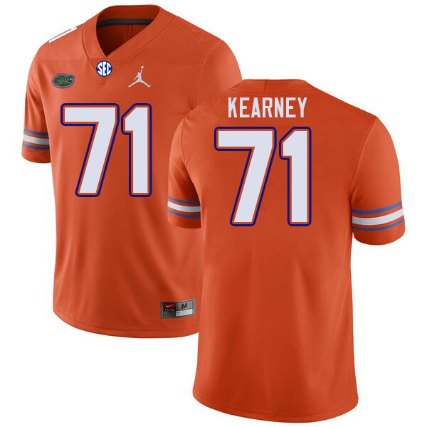 Men #71 Roderick Kearney Florida Gators College Football Jerseys Stitched-Orange
